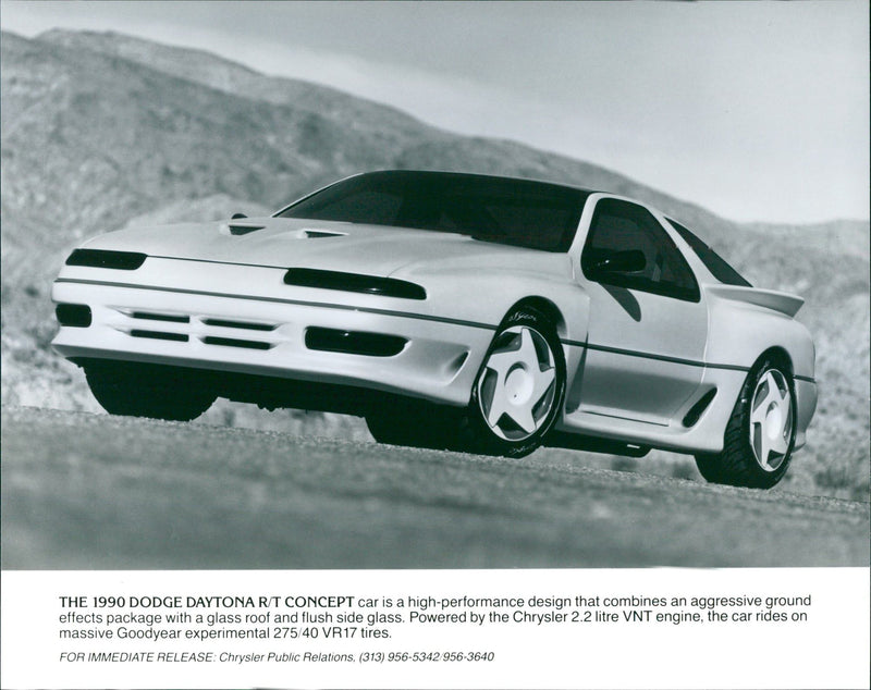 1990 Dodge Daytona R/T Concept - Vintage Photograph