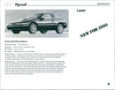1990 Plymouth Laser - Vintage Photograph