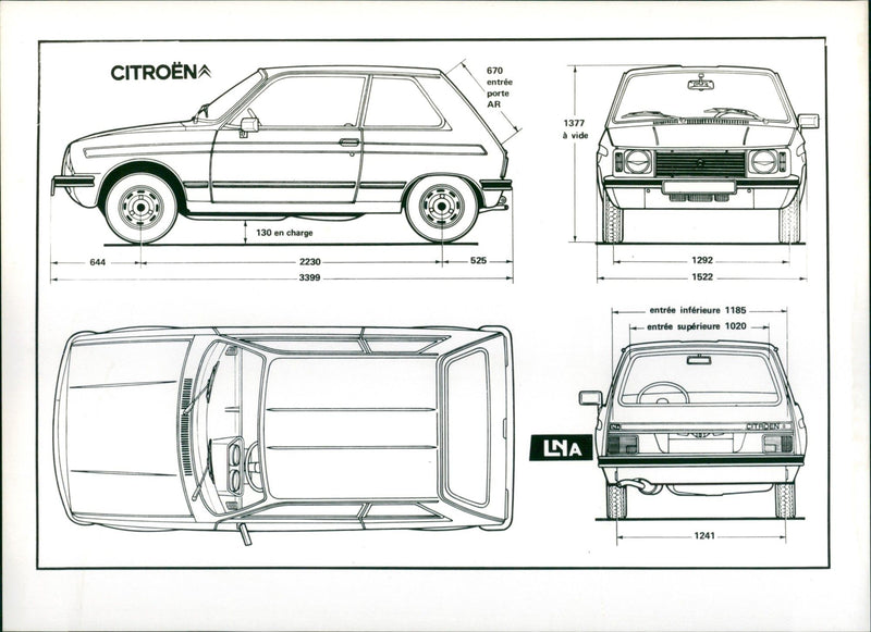 1982 Citroen LNA - Vintage Photograph