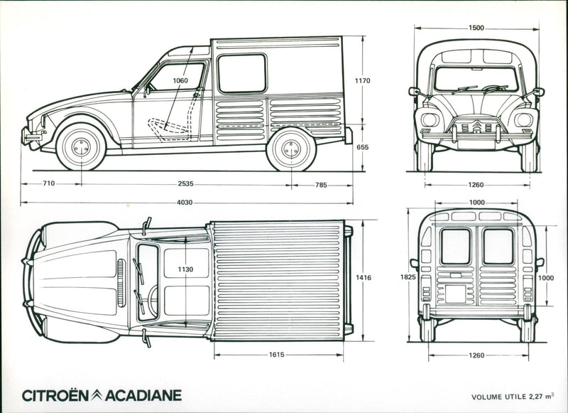 1982 Citroen Acadiane - Vintage Photograph