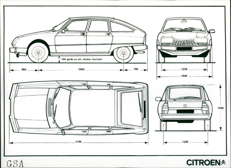 1982 Citroen GSA - Vintage Photograph