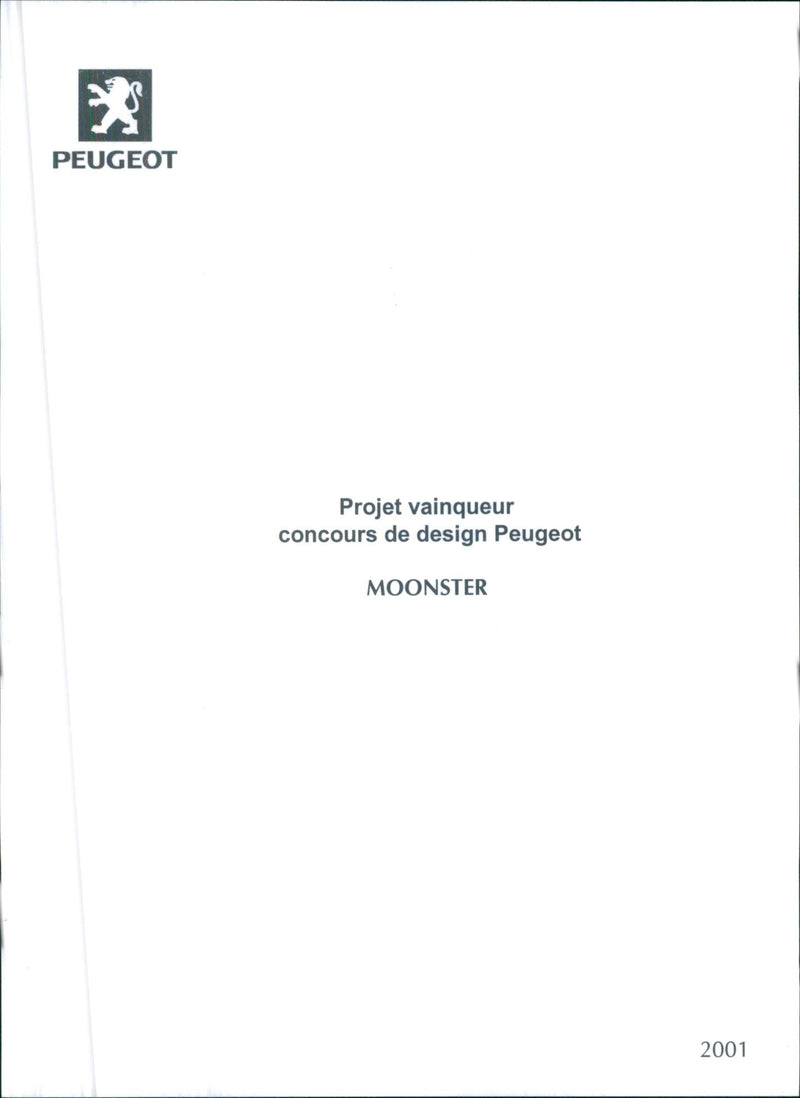 2001 Peugeot MOONSTER - Vintage Photograph