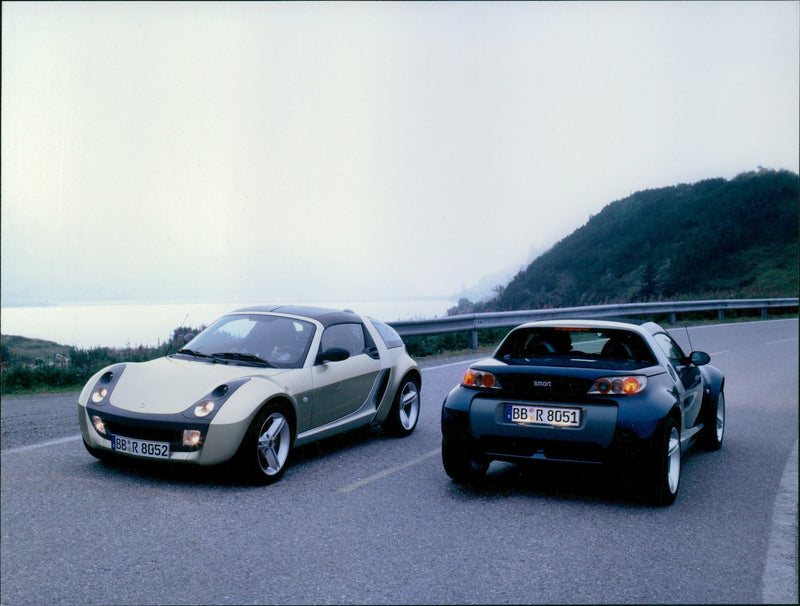 2002 Smart Roadster and 2002 Smart Roadster Coupe - Vintage Photograph
