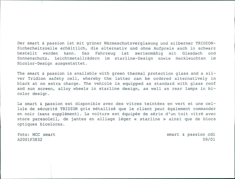 2001 Smart & Passion - Vintage Photograph