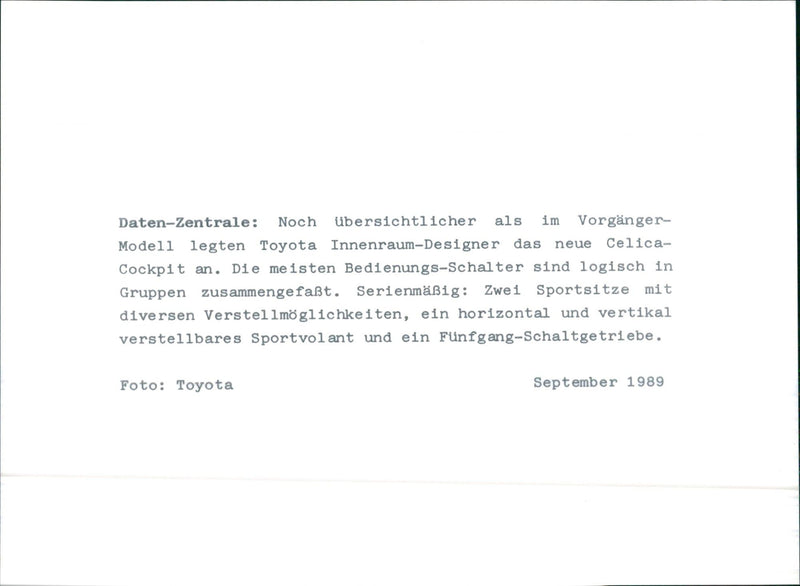 1989 Toyota Celica - Vintage Photograph