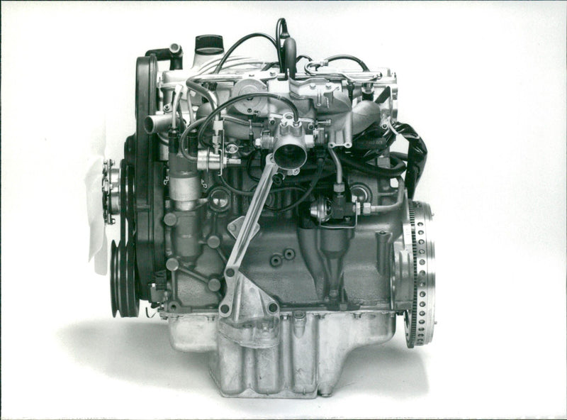 Car Engine - Vintage Photograph