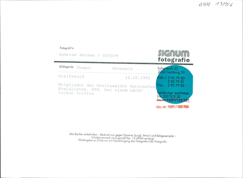 1992 federal republic germany hanging sticker red blue beige folder - Vintage Photograph