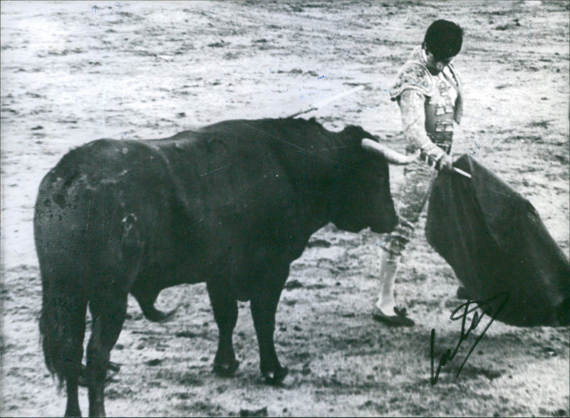 Santiago Cortes, Bullfighter - Vintage Photograph