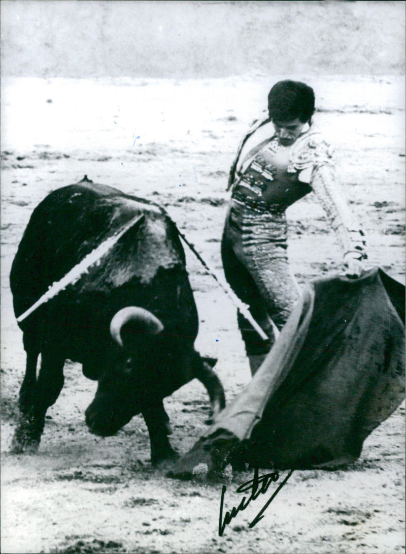 Santiago Cortes, Bullfighter - Vintage Photograph