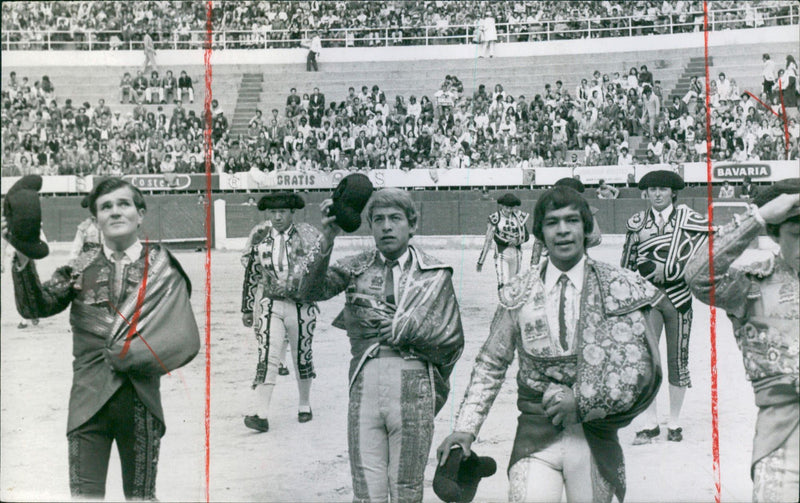 Aspiring bullfighters, (Novilleros) - Vintage Photograph