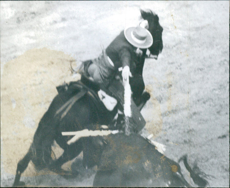 João Ribeiro, Bullfighter - Vintage Photograph