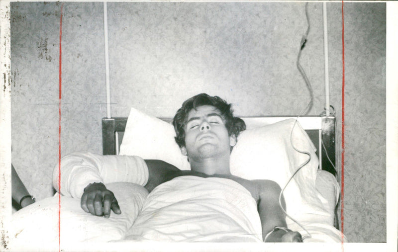 Matador Hernando Quintero 'El Solo' in the hospital - Vintage Photograph