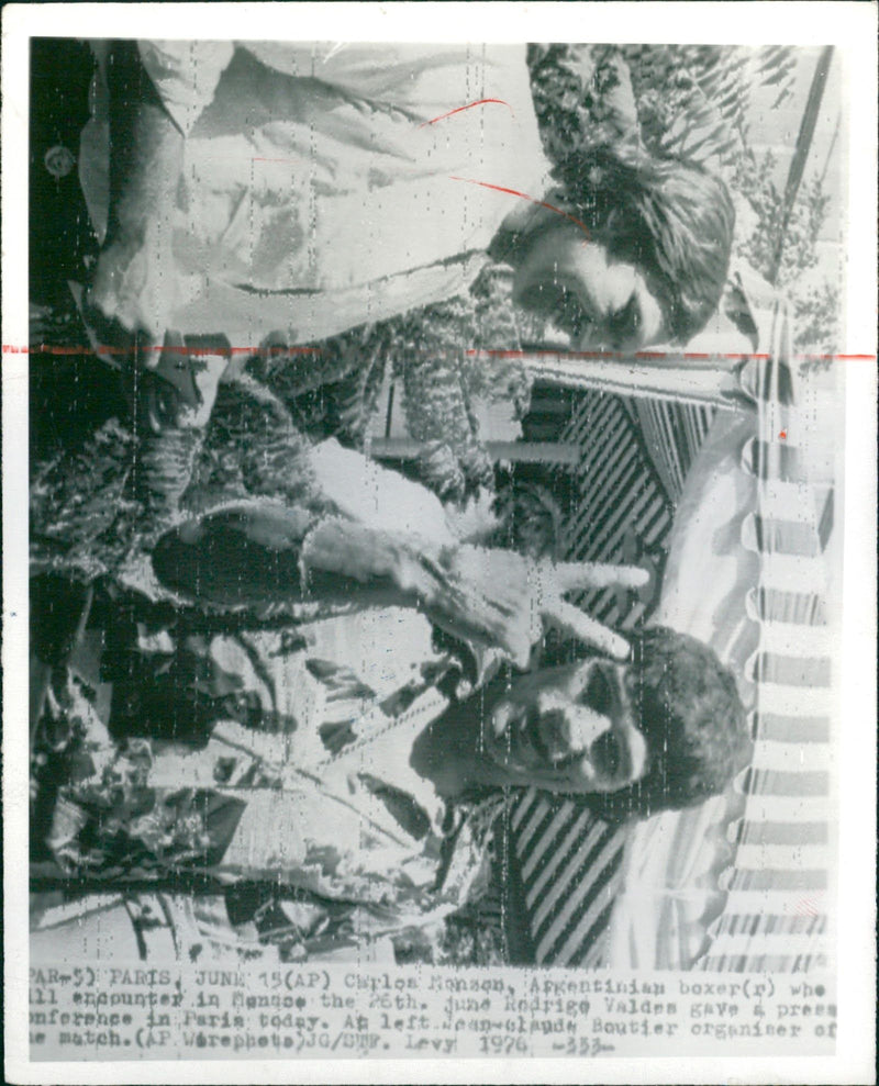 Carlos Monzon, Jean-Claude Boutier and Rodrigo Valdes - Vintage Photograph