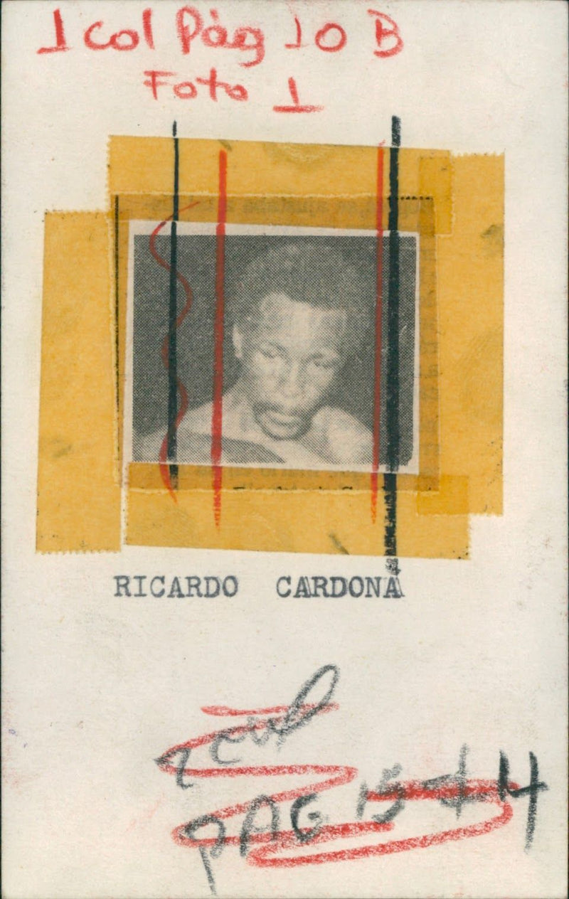 Ricardo Cardona, Boxer - Vintage Photograph