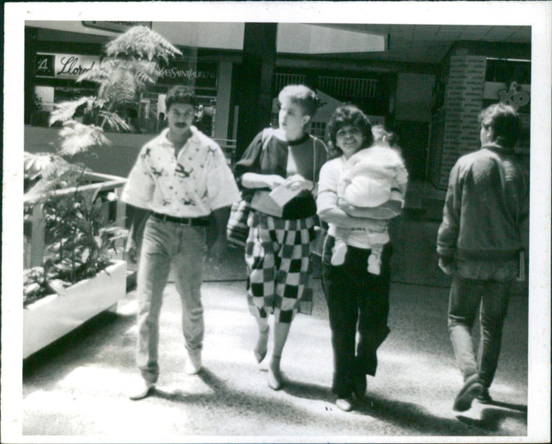 Miguel "Happy" Lora and family - Vintage Photograph