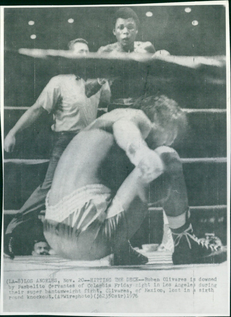 Ruben Olivares and Pambelito Cervantes - Vintage Photograph