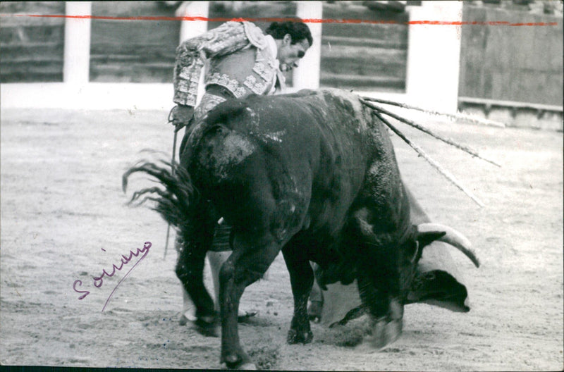 Héctor Villa (El Chano) bullfighting - Vintage Photograph