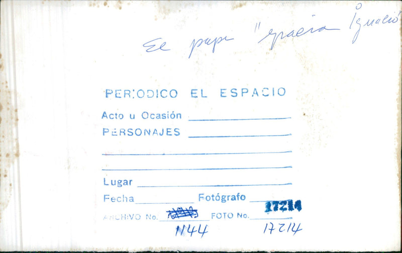El Papi Ignacio Gracia - Vintage Photograph