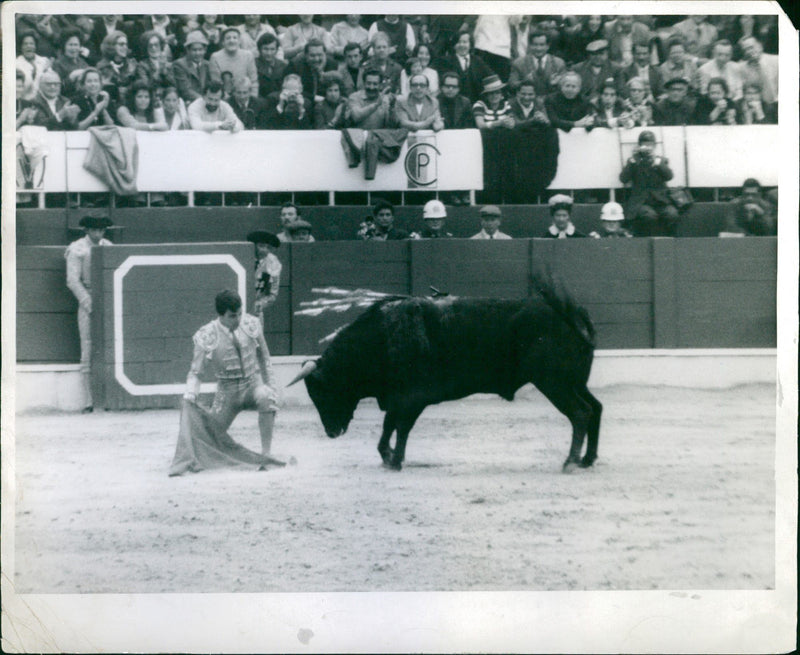 Eloy Cavazos in Plaza Santa Maria - Vintage Photograph