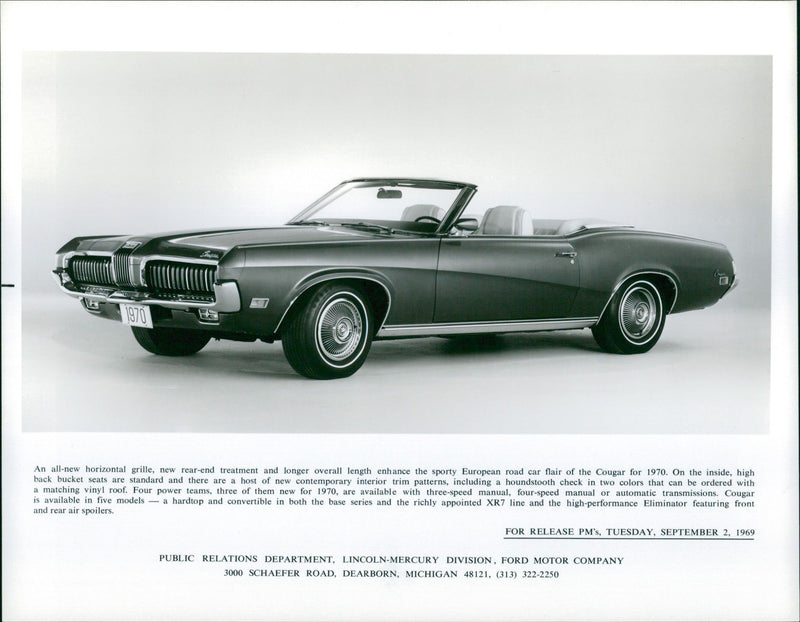 1970 Mercury Cougar - Vintage Photograph