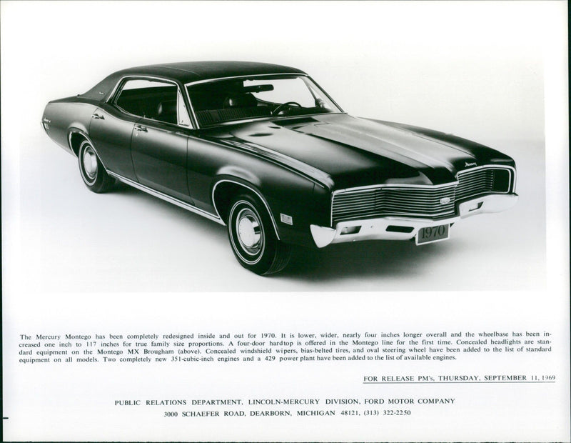 1970 Mercury Montego - Vintage Photograph