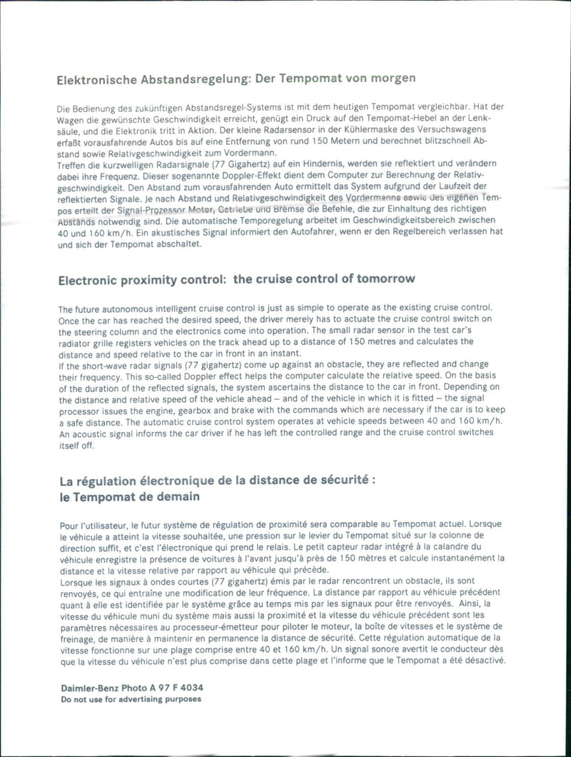 Electronic proximity control - Vintage Photograph