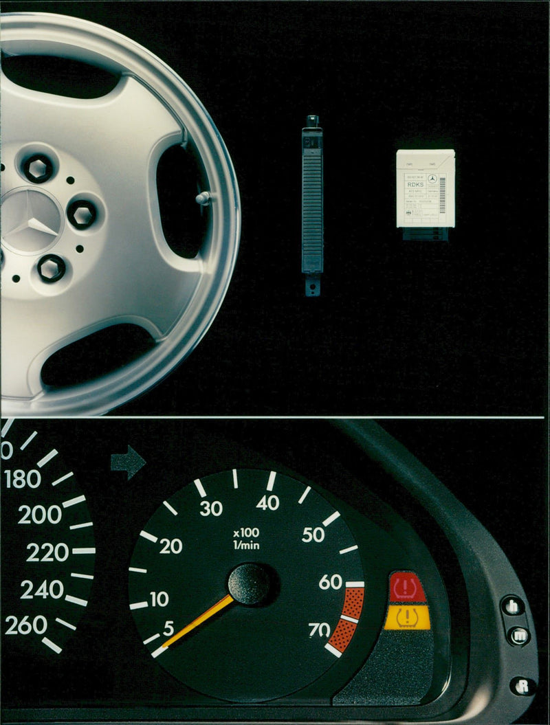 Tyre pressure control on the move - Vintage Photograph