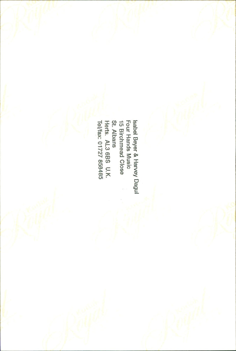 BEYER MUSIC - Vintage Photograph