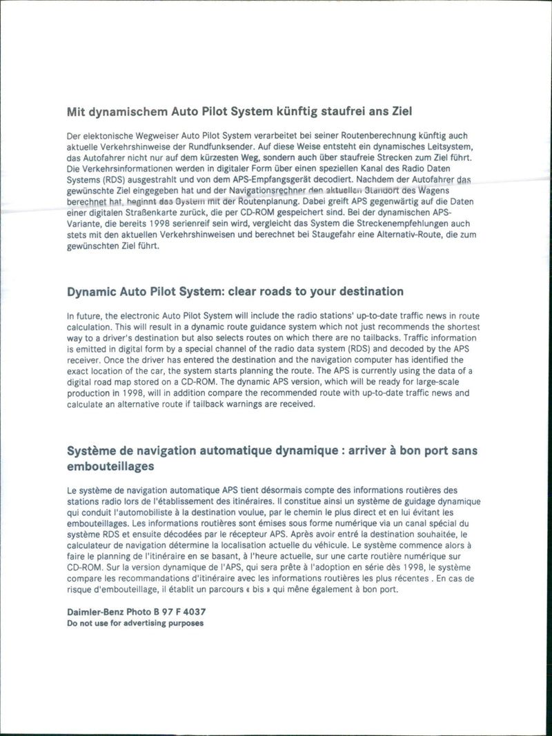 Dynamic Auto Pilot System - Vintage Photograph