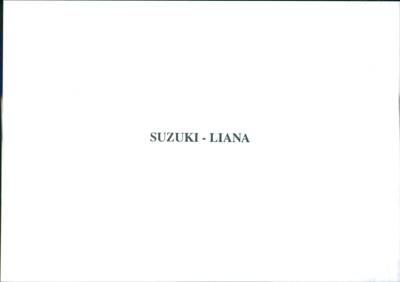 Suzuki - Liana - Vintage Photograph