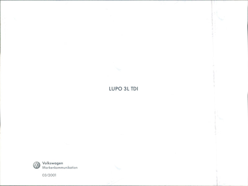 VW Lupo 3L TDI - Vintage Photograph