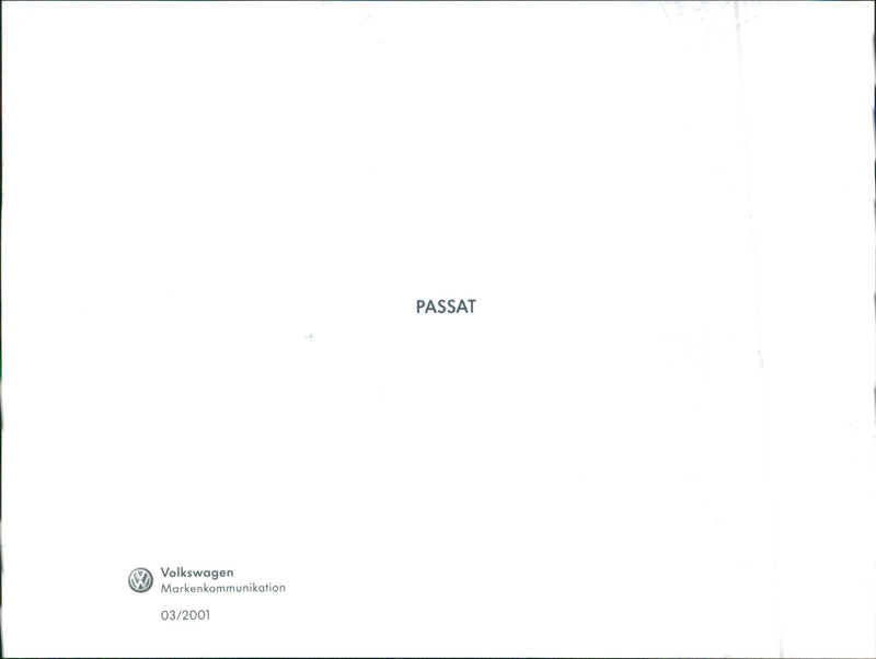 VW Passat - Vintage Photograph