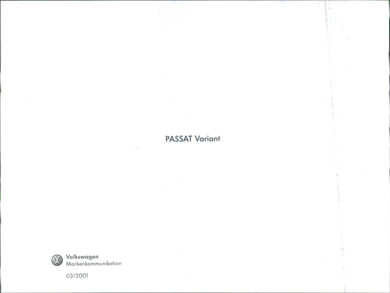 VW Passat Variant - Vintage Photograph