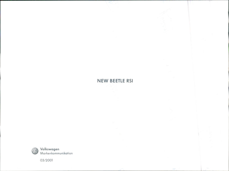 VW Beetle RSI - Vintage Photograph