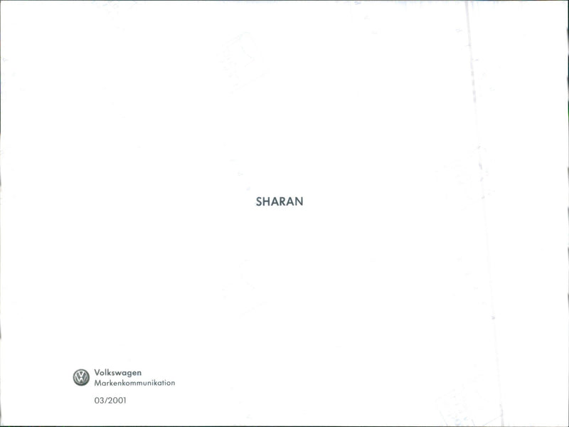 VW Sharan - Vintage Photograph