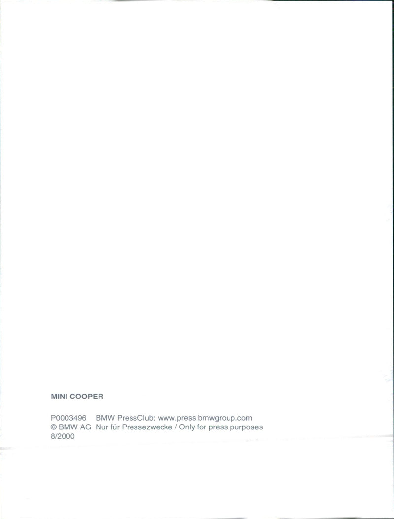 Mini Cooper - Vintage Photograph