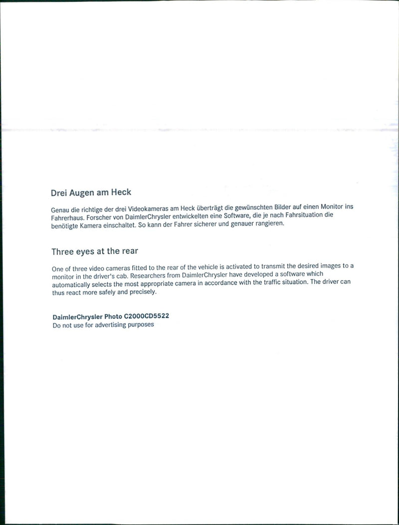 Video camera fitted to the car - Vintage Photograph