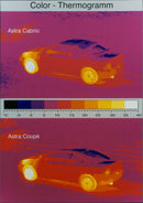 2001 Opel Astra cabrio's thermography - Vintage Photograph