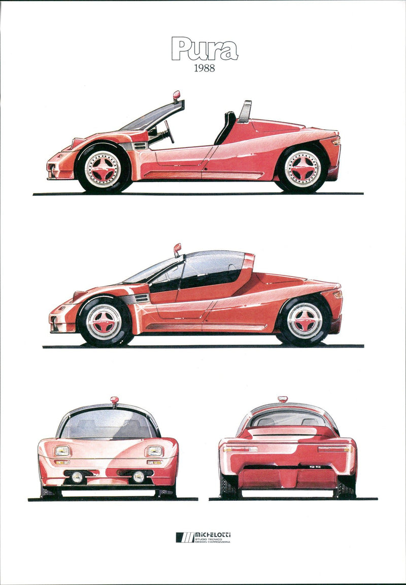 1988 Michelotti Pura - Vintage Photograph