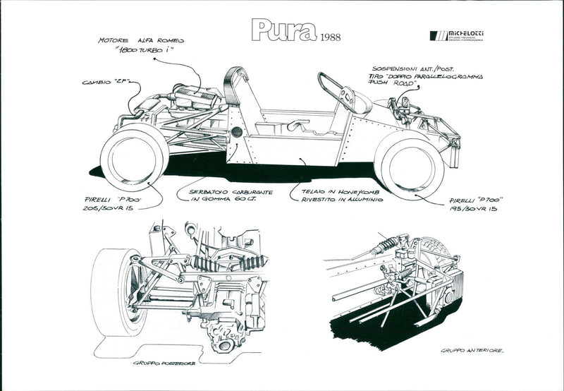 1988 Michelotti Pura - Vintage Photograph