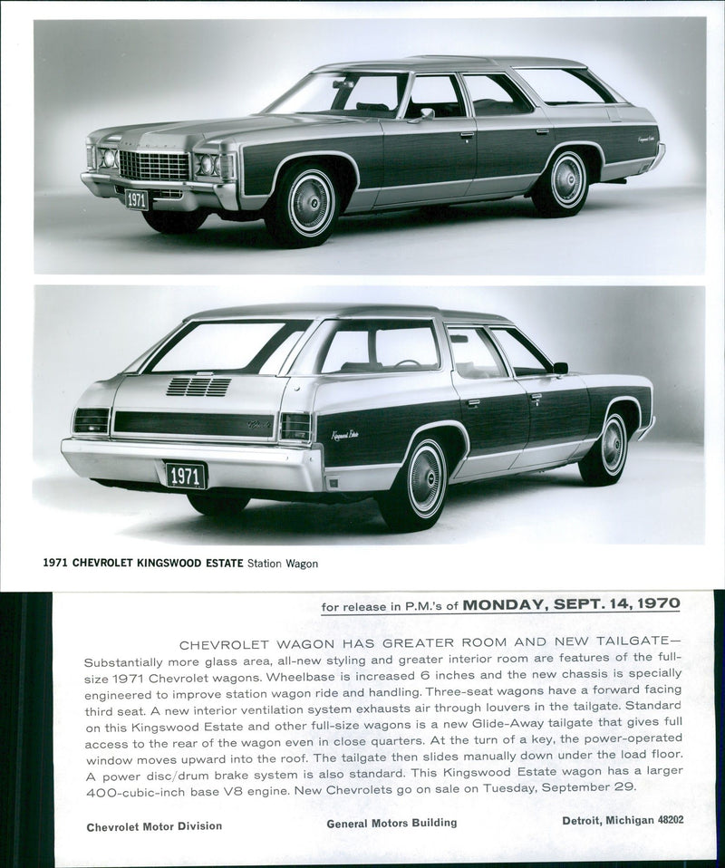 1971 Chevrolet Kingswood Estate - Vintage Photograph