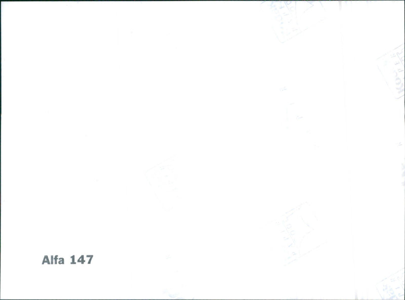 Alfa 147. - Vintage Photograph