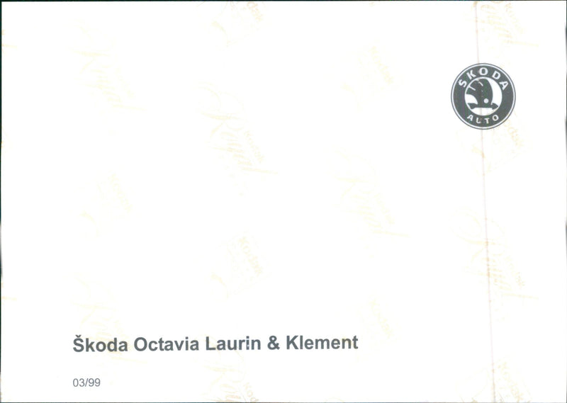 1999 Skoda Octavia Laurin & Klement - Vintage Photograph