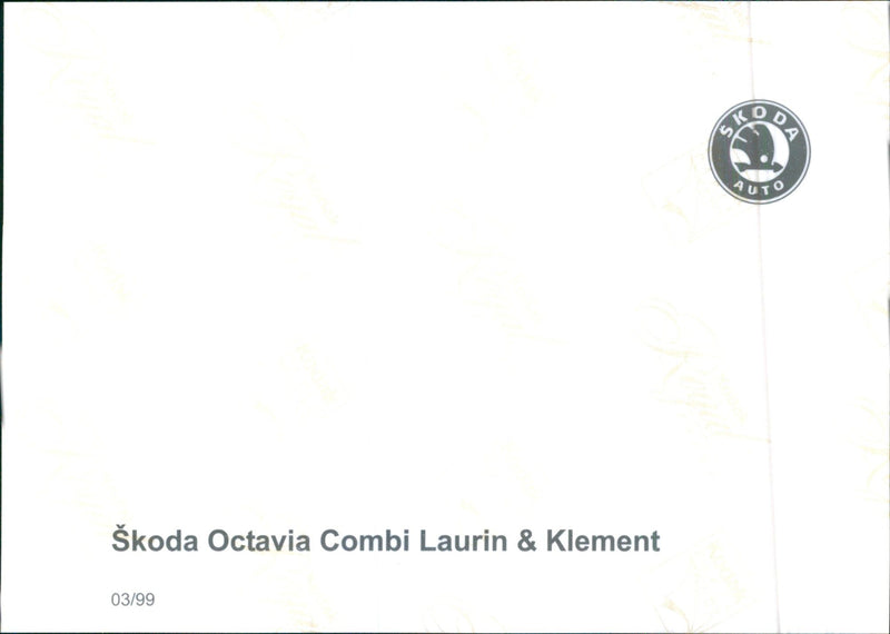 1999 Skoda Octavia Combi Laurin & Klement - Vintage Photograph