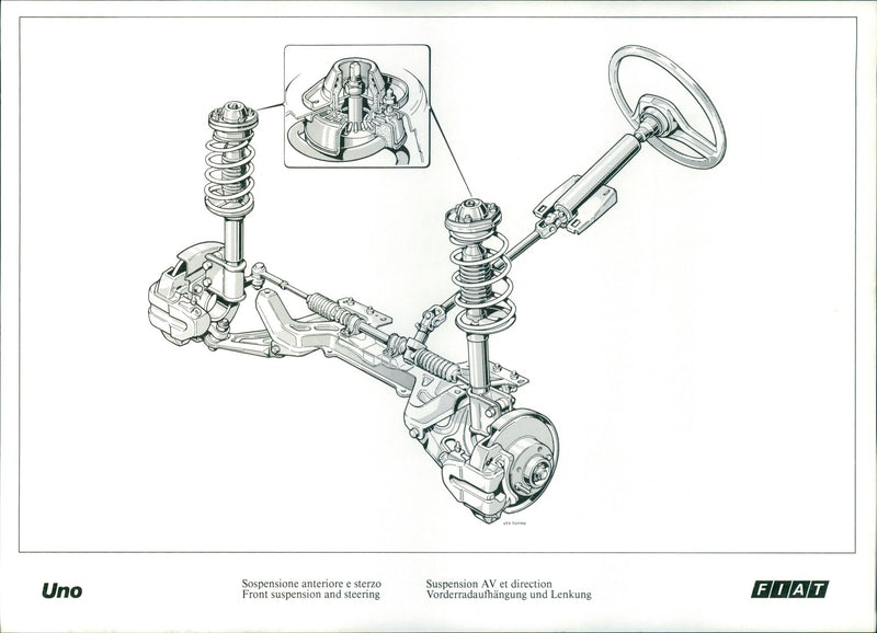 1983 Fiat Uno - Vintage Photograph