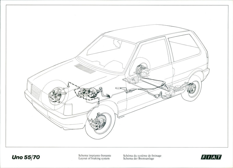 1983 Fiat Uno - Vintage Photograph