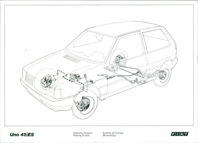 1983 Fiat Uno - Vintage Photograph