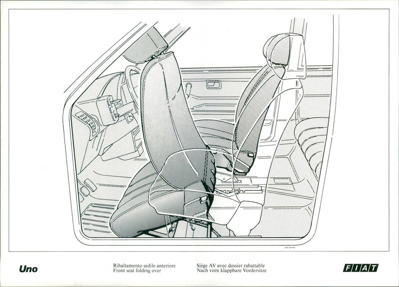 1983 Fiat Uno - Vintage Photograph