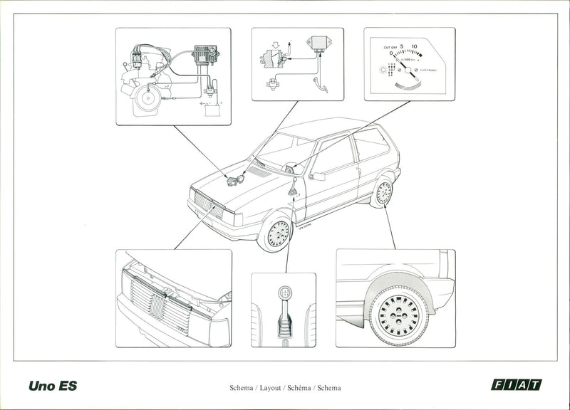 1983 Fiat Uno - Vintage Photograph