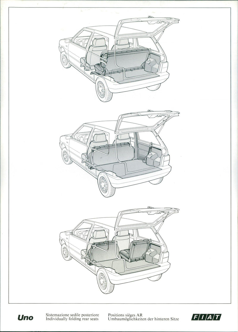 1983 Fiat Uno - Vintage Photograph